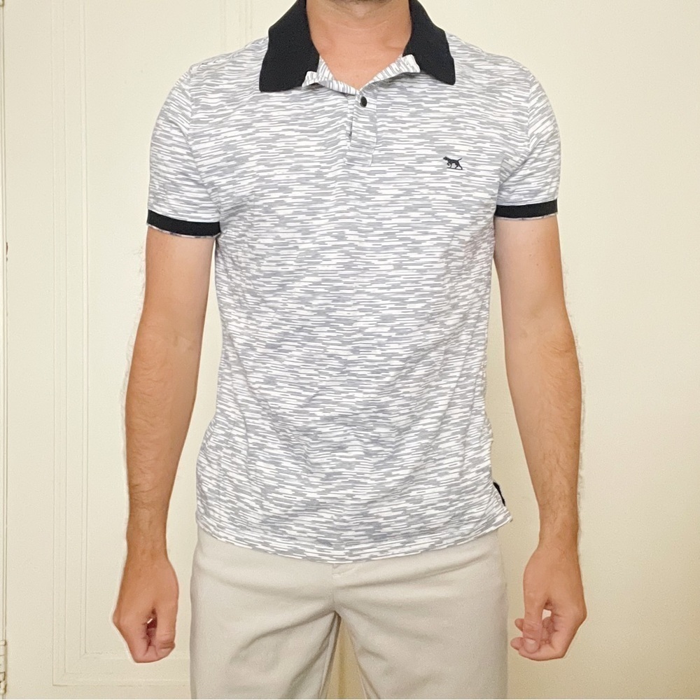 Rodd & Gunn Men’s Cotton Sports Fit Polo Shirt Size Medium Blue White Slim